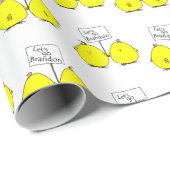 Papier Cadeau Allons-y Brandon Chicks Enveloppement cadeau (Coin rond)