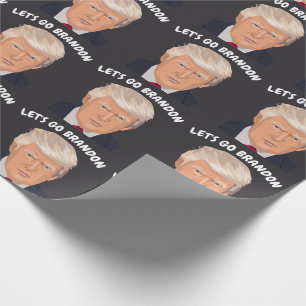 PAPIER CADEAU ALLONS-Y BRANDON DONALD TRUMP TOUTES OCCASIONS