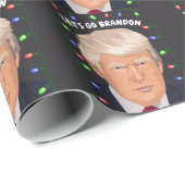 Papier Cadeau ALLONS-Y BRANDON TRUMP LIVRE DE Noël (Coin rond)