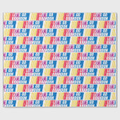 Papier Cadeau Allons-y Brandon Wrapping Paper. (Plat)