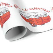Papier Cadeau Allons-y, Glamping (Coin rond)