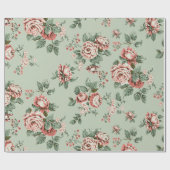 Papier Cadeau Allover multi motif flowers ornament Seamless patt (Plat)