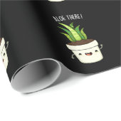Papier Cadeau Aloe There Funny Aloe Vera Pun (Coin rond)