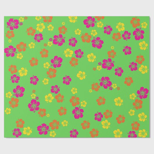 Papier Cadeau Aloha Cute Hawaiian Kid's Birthday Party (Plat)