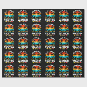 Papier Cadeau Aloha Hawaii Mer Sable Soleil 2026