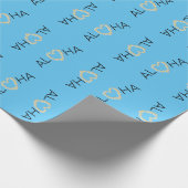 Papier Cadeau Aloha Heart Plumeria (Coin)