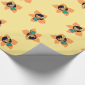 Papier Cadeau Aloha Honeys Hawaiian Hula Girl Wrapl Paper (Coin)