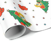 Papier Cadeau Aloha Honeys Noël Blond Hula Girl (Coin rond)