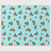 Papier Cadeau Aloha Honeys Noël Blond Hula Girl Turq (Plat)