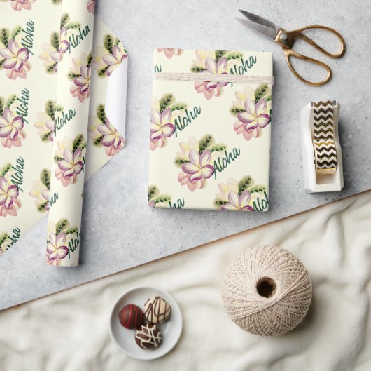 Papier Cadeau Aloha Plumeria (Artisanat)
