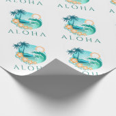 Papier Cadeau Aloha Tropical (Coin)