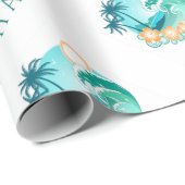 Papier Cadeau Aloha Tropical (Coin rond)