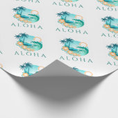 Papier Cadeau Aloha Tropical (Coin)