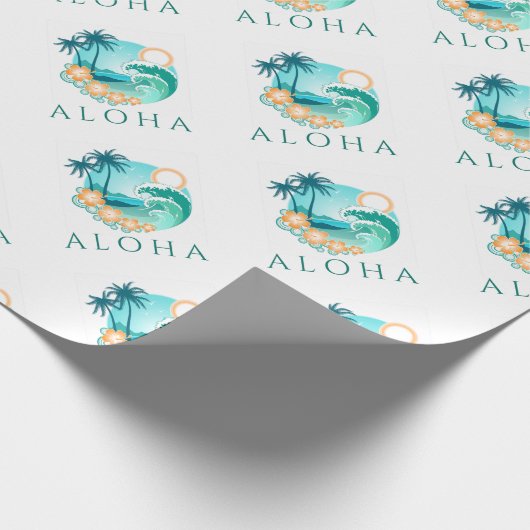 Papier Cadeau Aloha Tropical (Coin)