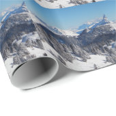 Papier Cadeau Alpes suisses (Coin rond)