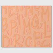 Papier Cadeau Alphabet (Plat)