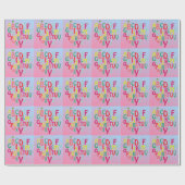 Papier Cadeau Alphabet (Plat)