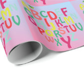 Papier Cadeau Alphabet (Coin rond)