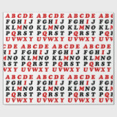 Papier Cadeau Alphabet anglais (Plat)