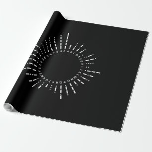 Papier Cadeau Alphabet Code Morse
