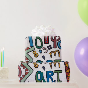 Papier Cadeau Alphabet Enfants
