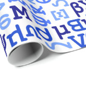 Papier Cadeau alphabet grec (Coin rond)