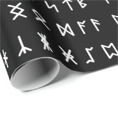 Papier Cadeau Alphabet Runique [Futhorc] (Coin rond)