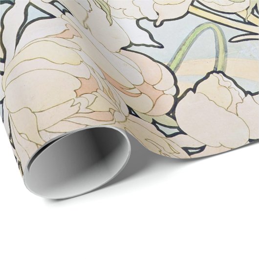 Papier Cadeau Alphonse Mucha (Coin rond)