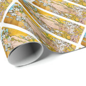 Papier Cadeau Alphonse Mucha (Coin rond)