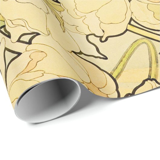 Papier Cadeau Alphonse Mucha (Coin rond)