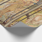 Papier Cadeau Alphonse Mucha - Art Nouveau Master (Coin)