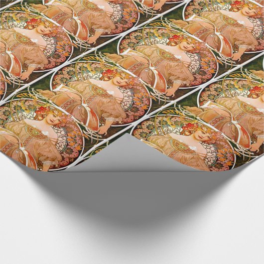 Papier Cadeau Alphonse Mucha Dreaming (Coin)