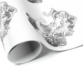 Papier Cadeau Alphonse Mucha JOB ISOGS (Coin rond)