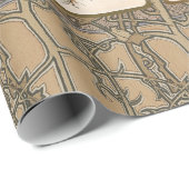 Papier Cadeau Alphonse Mucha The Seasons 1897 Art Nouveau (Coin rond)