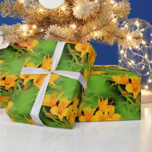 Papier Cadeau Alstroemères élégantes Lily des Incas