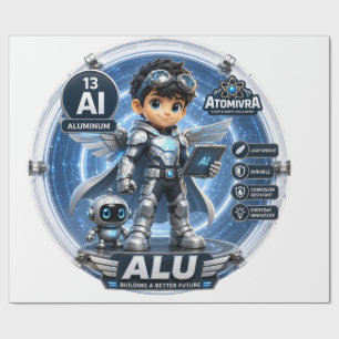 Papier Cadeau Aluminium ATOMIVRA