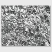 Papier Cadeau Aluminium Foil Design couleur argent (Plat)
