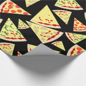 Papier Cadeau Amant aléatoire dynamique de pizza de motif (Coin)