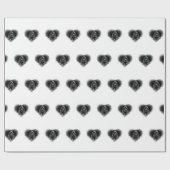 Papier Cadeau Amant noir de cocker (Plat)