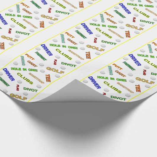 Papier Cadeau Amants de golf (Coin)