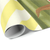 Papier Cadeau Amaryllis vintage (Coin rond)