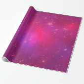 Papier Cadeau Amas de galaxies à superposition rose (Déroulé)