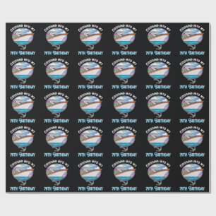 Papier Cadeau Amateur de croisière naviguant vers mes 70 ans