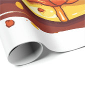 Papier Cadeau Amateur de fromage grillé (Coin rond)