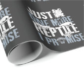 Papier Cadeau Amateur de grenouille à saucisse de Funny Lizard a (Coin rond)