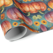 Papier Cadeau Amateurs citrouilles (Coin rond)