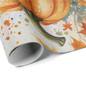 Papier Cadeau Amateurs citrouilles (Coin rond)