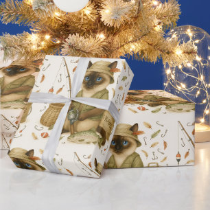 Papier Cadeau Amateurs de pêche au chat