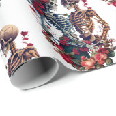 Papier Cadeau Amateurs de squelette (Coin rond)