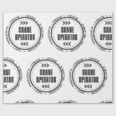 Papier Cadeau Amazing Crane Operator (Plat)